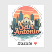 San Antonio Aufkleber (Blatt)