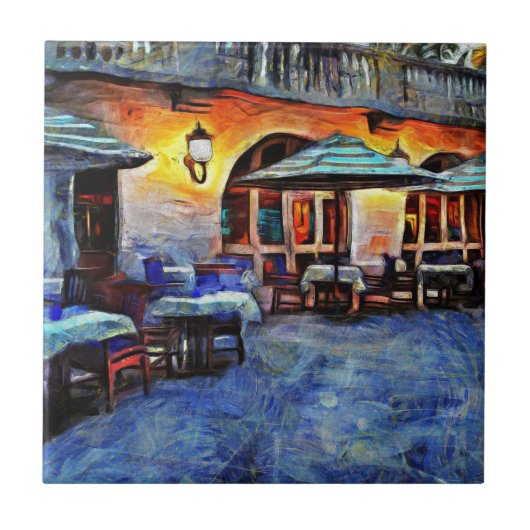 San Antonio Cafe Fliese (Vorderseite)