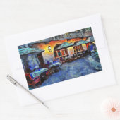 San Antonio Cafe Rechteckiger Aufkleber (Umschlag)