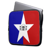 San Antonio City Flag Laptop Sleeve (Vorderseite Links)