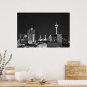 San Antonio City Lights Poster (Küche)