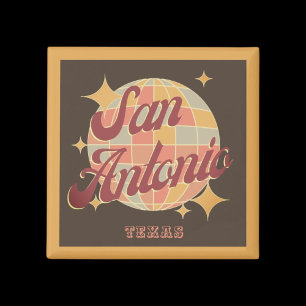 San Antonio City Texas Retro Vintage Magnet