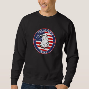 San Antonio City Texas Staat USA Flaggenreise Soul Sweatshirt