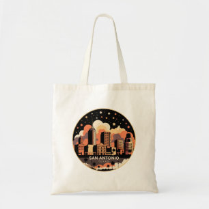 San Antonio City Texas USA Minimalistisch Tragetasche