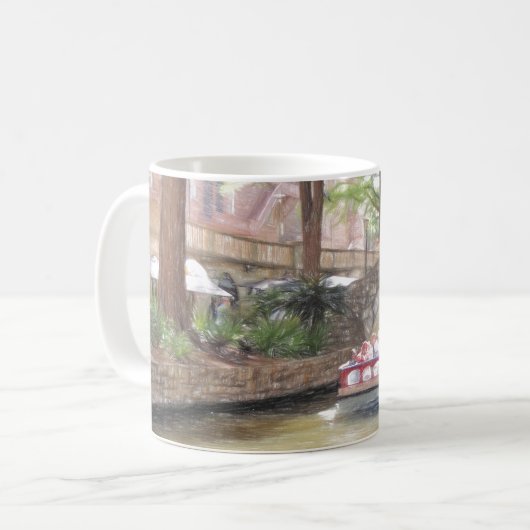 San Antonio Fluss Walk Kaffeetasse (Vorderseite Links)