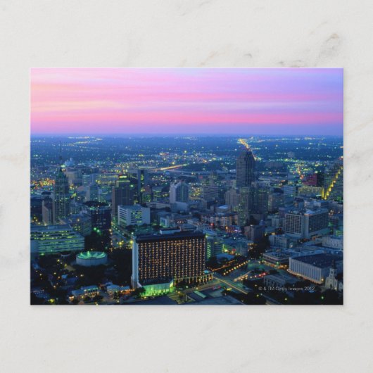 San Antonio in Dusk Postkarte (Vorderseite)