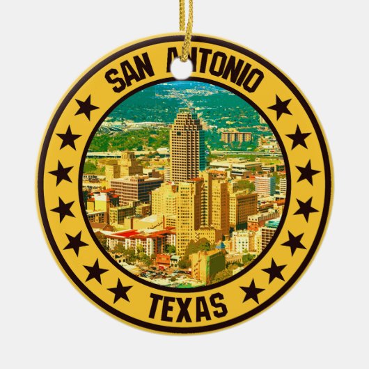 San Antonio Keramik Ornament (Vorne)