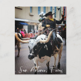 San Antonio Longhorn Postkarte
