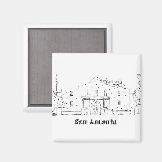 San Antonio Magnet (Vorderseite/Rückseite)