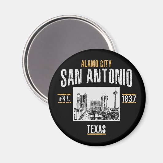 San Antonio Magnet (Vorderseite/Rückseite)