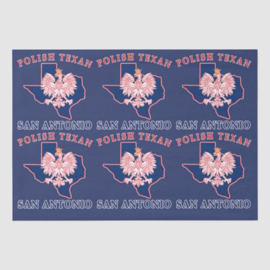 San Antonio Polish Texan Seidenpapier (Vorderseite)