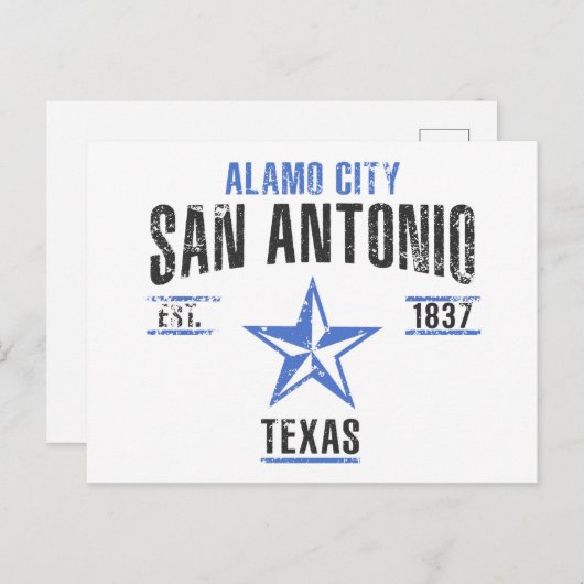 San Antonio Postkarte (Vorne/Hinten)