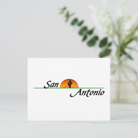 San Antonio Postkarte (Stehend Vorderseite)