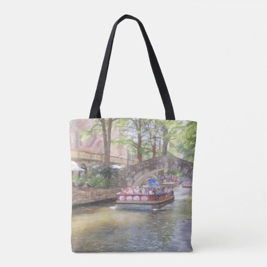 San Antonio River Walk All-Over-Tasche Tasche (Rückseite)