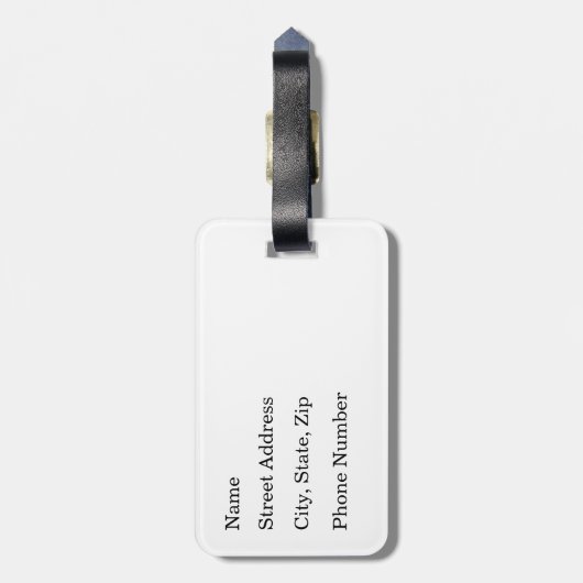 San Antonio River Walk Gepäckanhänger (Rückseite vertikal)