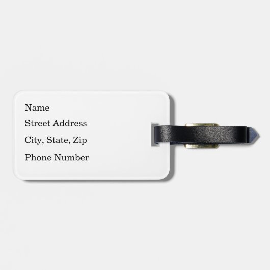 San Antonio River Walk Gepäckanhänger (Rückseite horizontal)