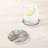 San Antonio River Walk Sandstein Untersetzer (Seite)