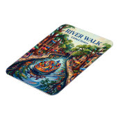 San Antonio River Walk Texas Magnet (Linke Seite)