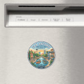 San Antonio River Walk USA Magnet (In Situ (Geschirrspüler))