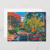 San Antonio Riverwalk Malerei Postkarte (Vorne/Hinten)