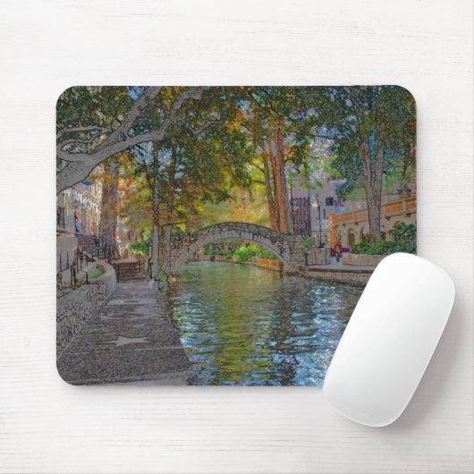 San Antonio Riverwalk Mousepad (Mit Mouse)