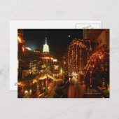 San Antonio Riverwalk: Nacht Postkarte (Vorne/Hinten)