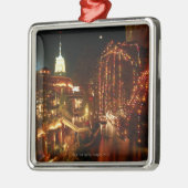 San Antonio Riverwalk nachts Ornament Aus Metall (Links)