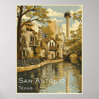 San Antonio Riverwalk Poster