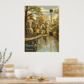 San Antonio Riverwalk Poster (Küche)