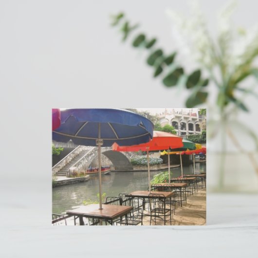 San Antonio Riverwalk Postkarte (Stehend Vorderseite)