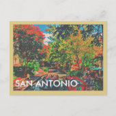 San Antonio Riverwalk Postkarte (Vorderseite)