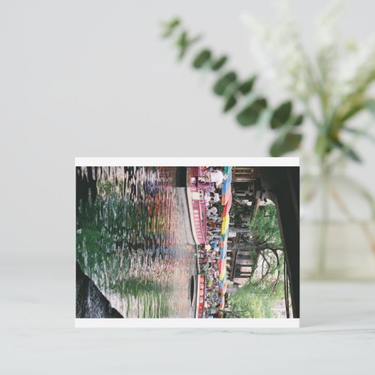 San Antonio Riverwalk Postkarte (Stehend Vorderseite)