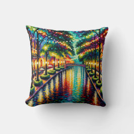 "San Antonio Riverwalk: Weihnachtsambiente" Kissen