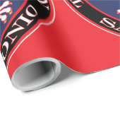 San Antonio Round Polish Texan Geschenkpapier (Rolleneckpunkt)