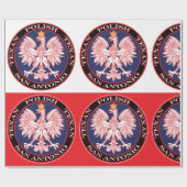 San Antonio Round Polish Texan Geschenkpapier (Flach)