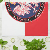 San Antonio Round Polish Texan Geschirrtuch (Gefaltet)