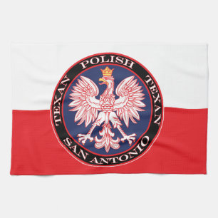 San Antonio Round Polish Texan Geschirrtuch
