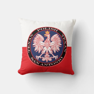 San Antonio Round Polish Texan Kissen