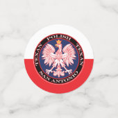 San Antonio Round Polish Texan Konfetti (Klein Vorderseite)