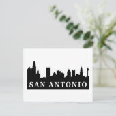 San Antonio Skyline Postkarte (Stehend Vorderseite)