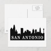 San Antonio Skyline Postkarte (Vorne/Hinten)