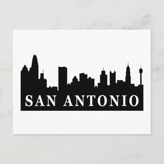 San Antonio Skyline Postkarte (Vorderseite)