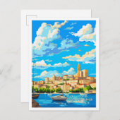 San Antonio Spanien Kunstzeitalter Postkarte (Vorne/Hinten)