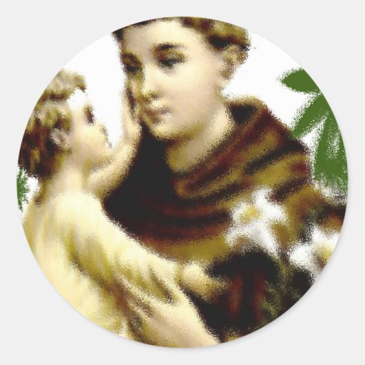 SAN ANTONIO/ ST ANTHONY RUNDER AUFKLEBER (Vorderseite)