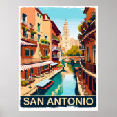 San Antonio, Stadt, Reisen Poster (Vorne)
