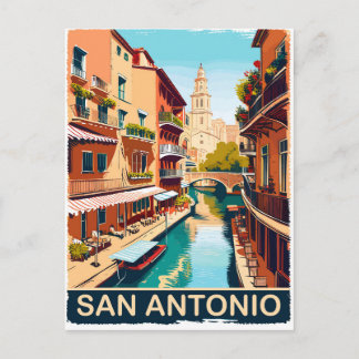 San Antonio, Stadt, Reisen Postkarte
