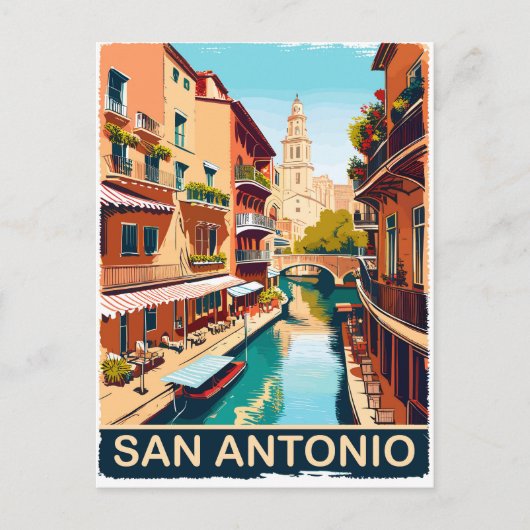 San Antonio, Stadt, Reisen Postkarte (Vorderseite)