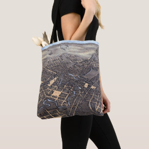 San Antonio, Texas, Antike Luftbild-Stadtkarte, 18 Tasche