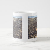 San Antonio, Texas, Antike Luftkarte, 1873 Jumbo-Tasse (Vorderseite)