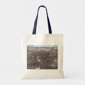 San Antonio, Texas, Antike Luftkarte, 1873 Tragetasche (Vorne)